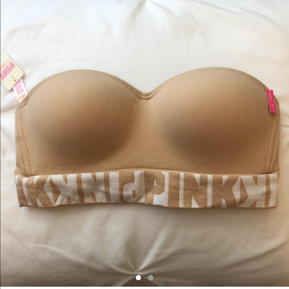 NEVER WORN pink push-up "cool and comfy
bandeau"